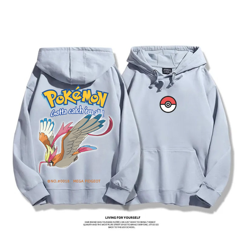 寶可夢 超級進化 2025秋冬新款 親子情侶男女連帽衛衣