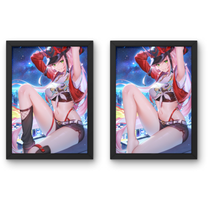 崩壞:星穹鐵道3D動漫立體畫海報 - 3D漸層與立體效果