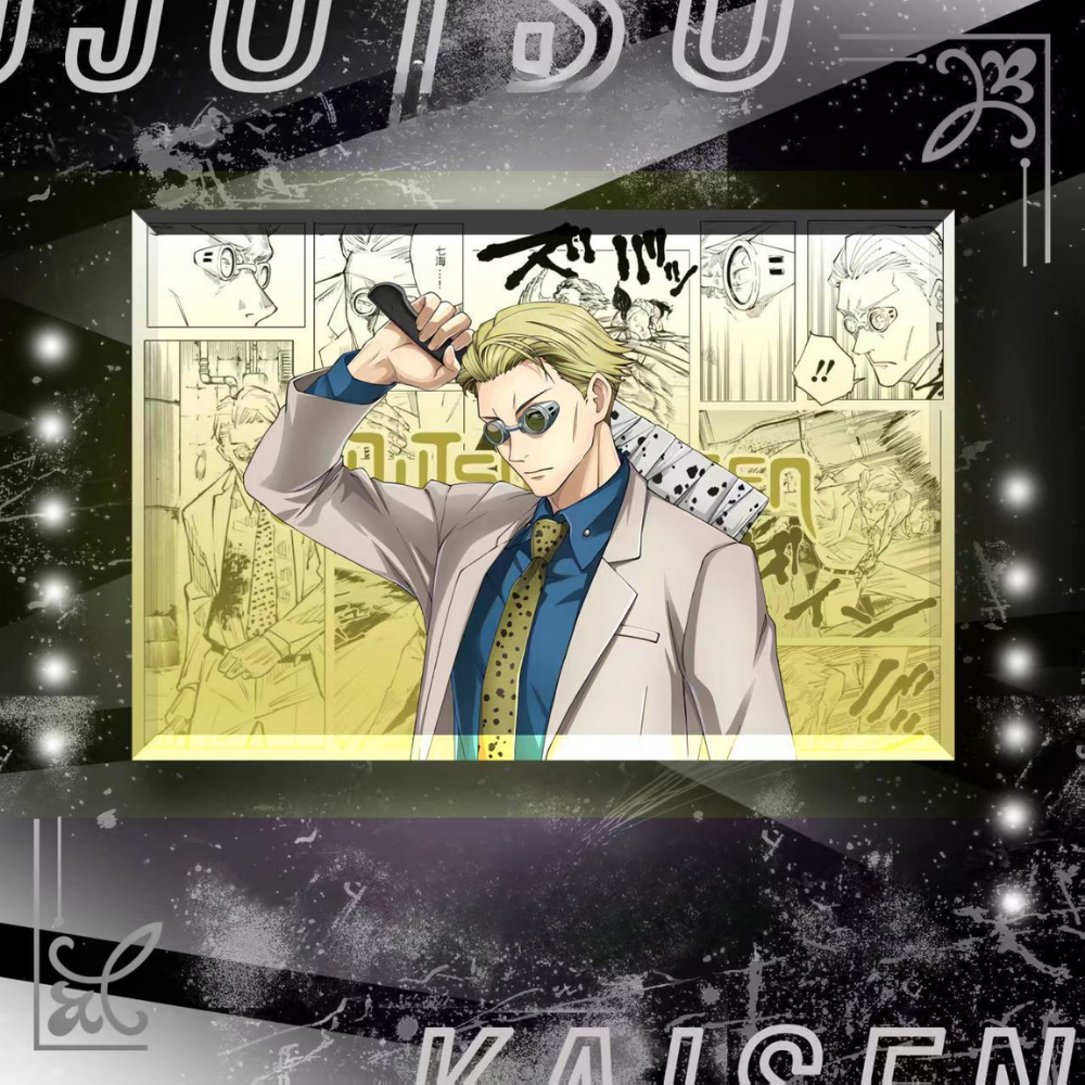 咒術迴戰透光水晶磚 附贈發光底座