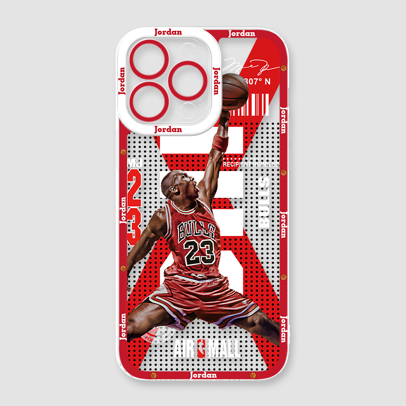 喬丹NBA籃球天使眼透明防摔軟殼