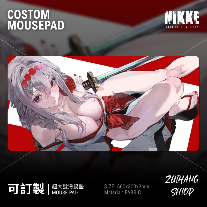 NIKKE紅蓮超大電競涼感滑鼠墊