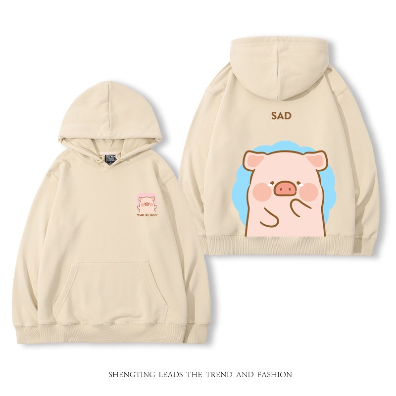 罐頭豬LULU 2025秋冬新款 親子情侶裝連帽衛衣