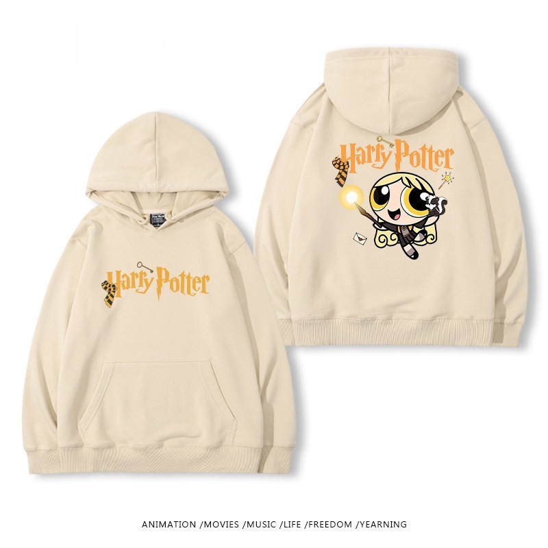 飛天小女警聯名哈利波特連帽衛衣