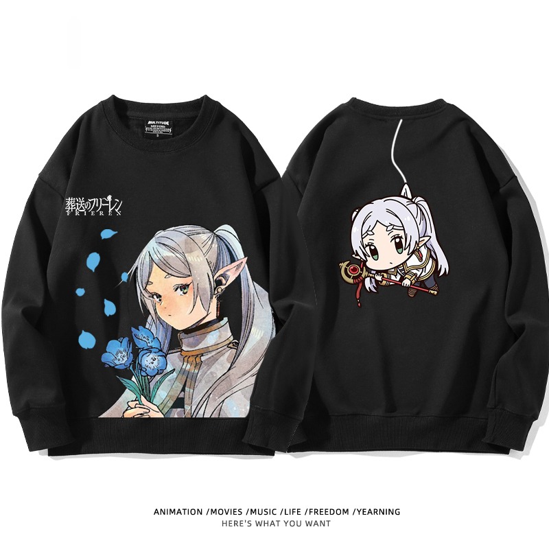 葬送的芙莉蓮 秋冬新款 親子情侶裝圓領長袖