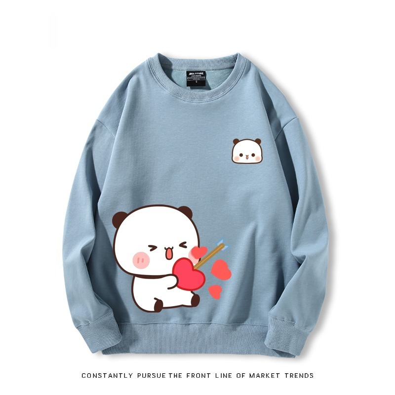 一二布布 秋冬新款 親子情侶裝圓領長袖