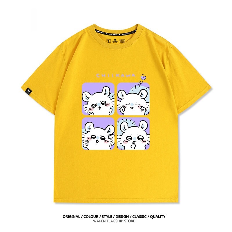 Chiikawa 2025親子情侶男女同款 印花短袖T恤