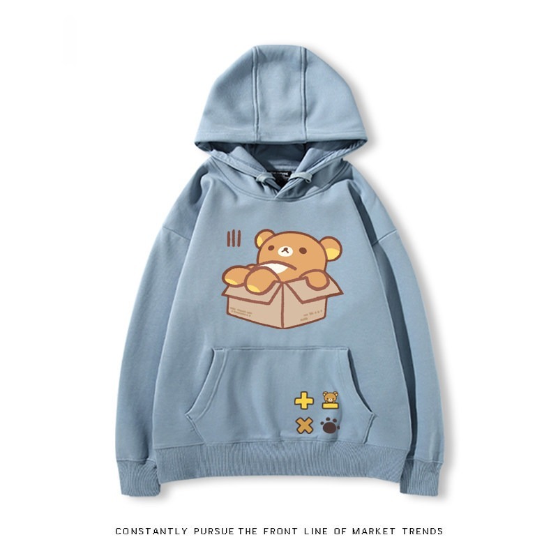 拉拉熊 秋冬新款 親子情侶裝連帽衛衣