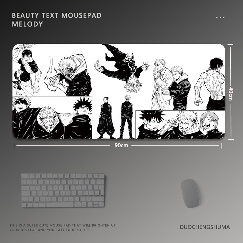 黑白動漫 主題桌墊 布質滑鼠墊-ZUIHANG SHOP