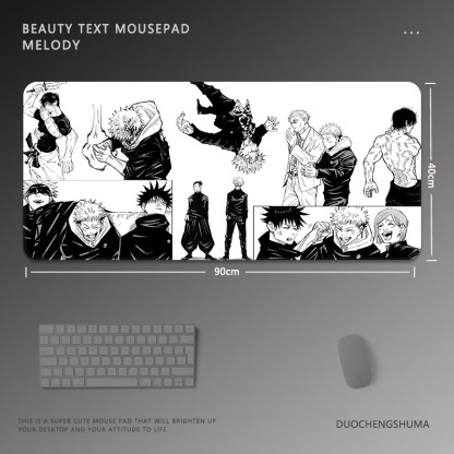 黑白動漫 主題桌墊 布質滑鼠墊-ZUIHANG SHOP