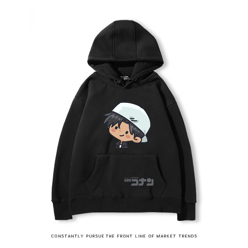 名偵探柯南 秋冬新款 親子情侶裝連帽衛衣
