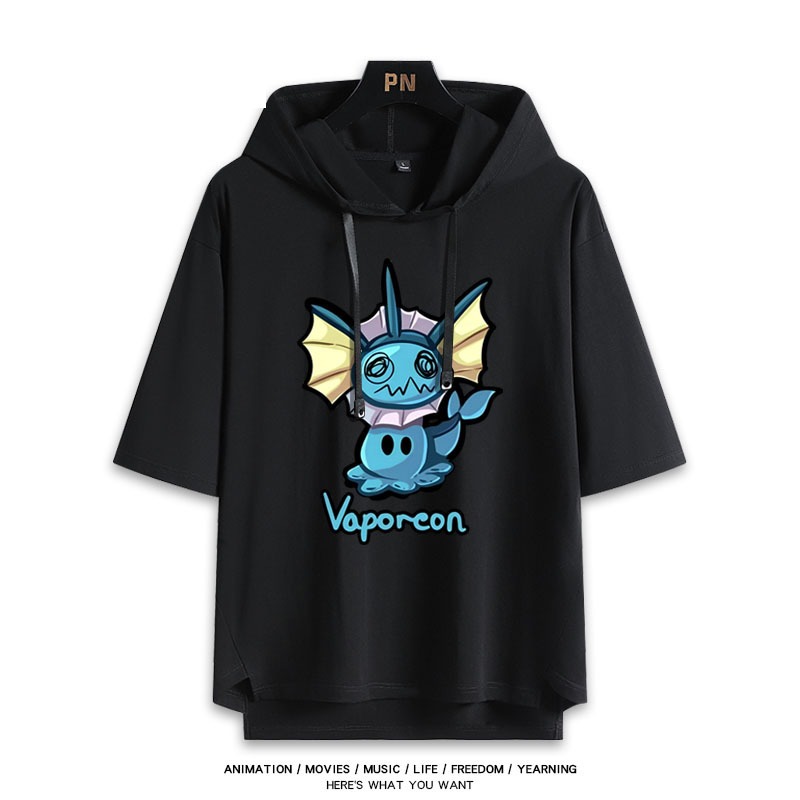 寶可夢新款 親子情侶男女款連帽短袖T恤-ZUIHANG SHOP