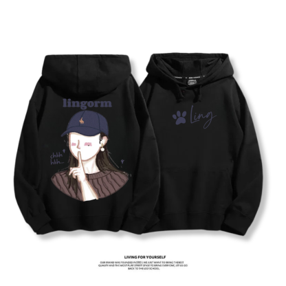 LINGORM 2025秋冬新款 親子情侶男女連帽衛衣