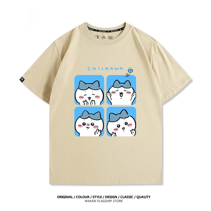 Chiikawa 2025親子情侶男女同款 印花短袖T恤