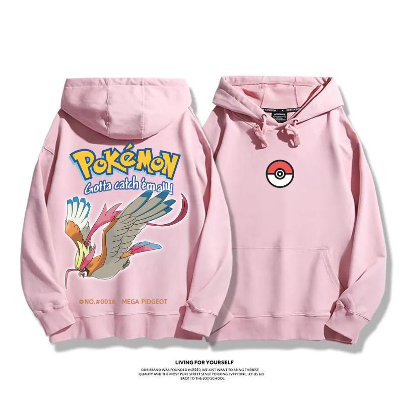 寶可夢 超級進化 2025秋冬新款 親子情侶男女連帽衛衣