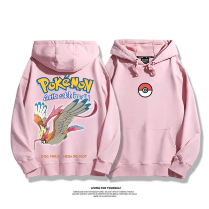 寶可夢 超級進化 2025秋冬新款 親子情侶男女連帽衛衣