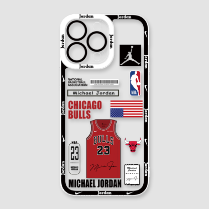 喬丹NBA籃球天使眼透明防摔軟殼