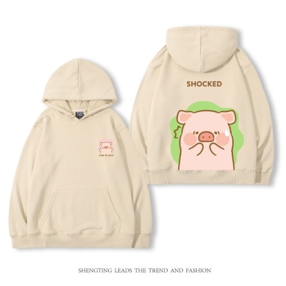 罐頭豬LULU 2025秋冬新款 親子情侶裝連帽衛衣