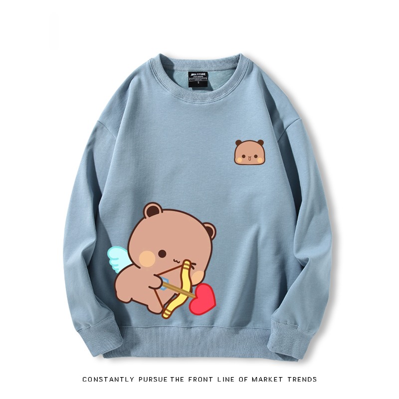 一二布布 秋冬新款 親子情侶裝圓領長袖