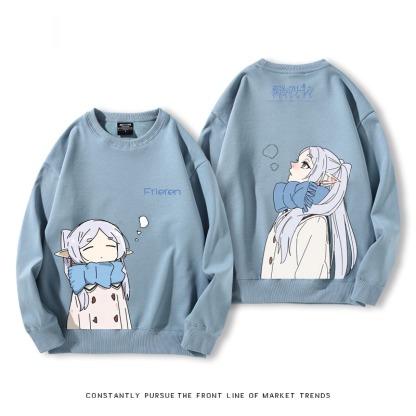 葬送的芙莉蓮 秋冬新款 親子情侶裝圓領長袖