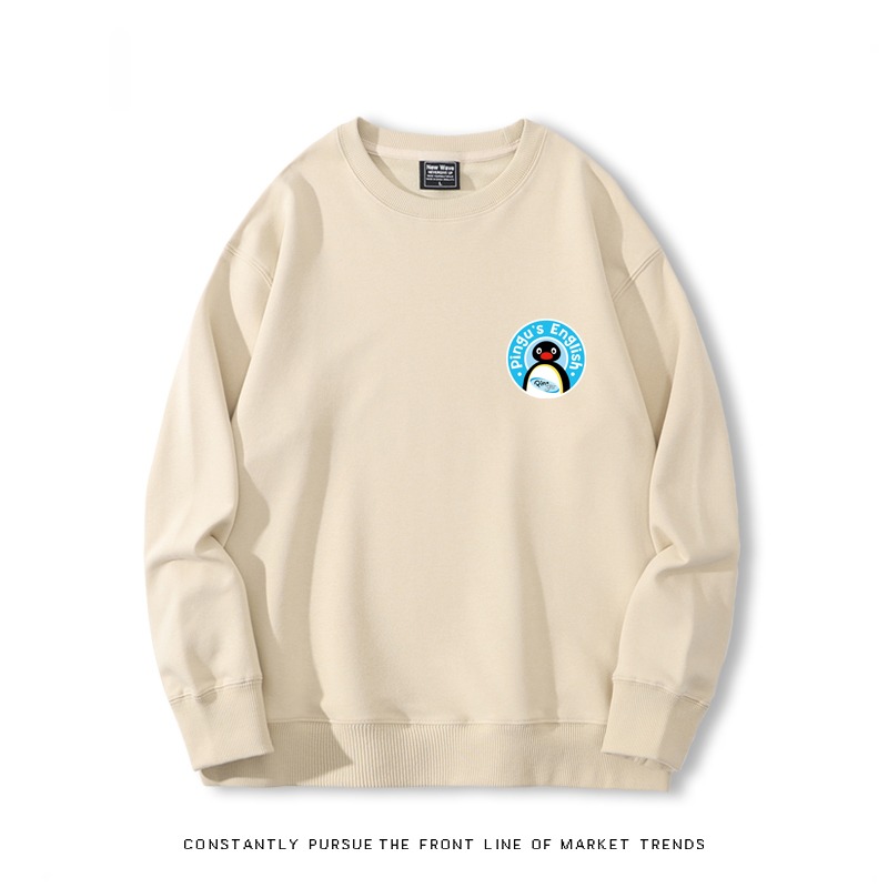 企鵝pingu 秋冬新款 親子情侶裝圓領長袖