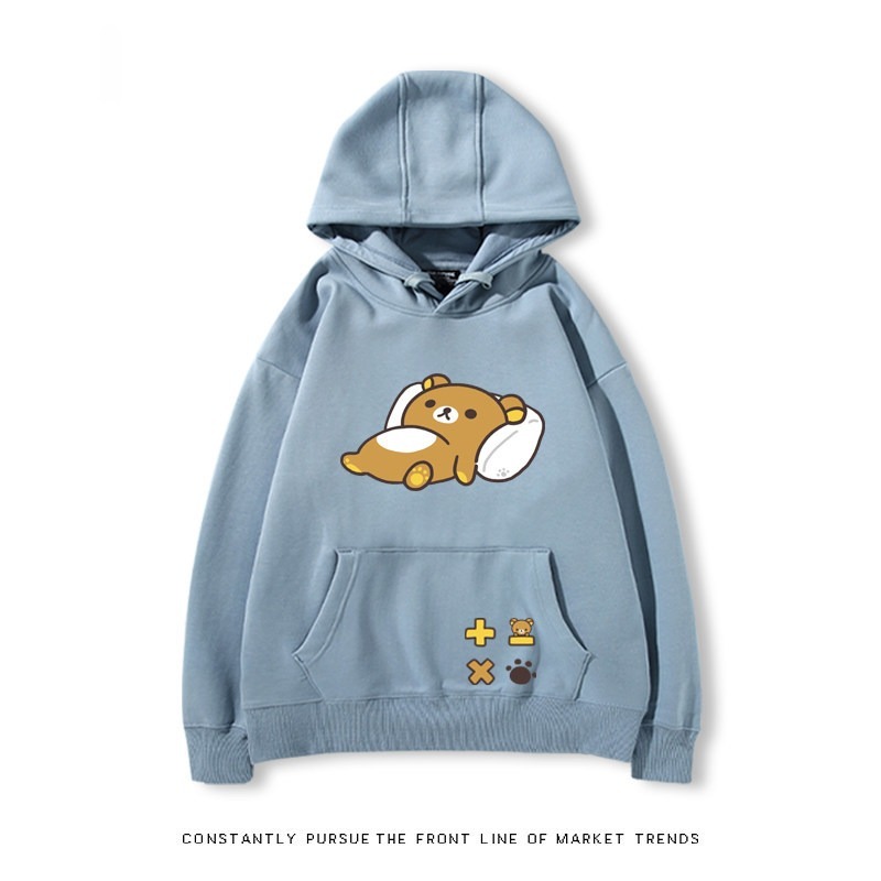 拉拉熊 秋冬新款 親子情侶裝連帽衛衣