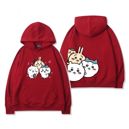 Chiikawa 2025秋冬新款 親子情侶男女連帽衛衣