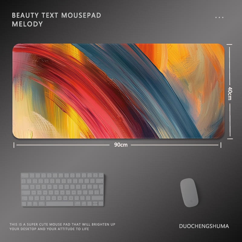 油畫暈染 主題桌墊 布質滑鼠墊-ZUIHANG SHOP