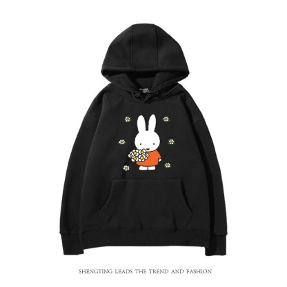 米菲聯名miffy兔 2025秋冬新款 親子情侶裝連帽衛衣