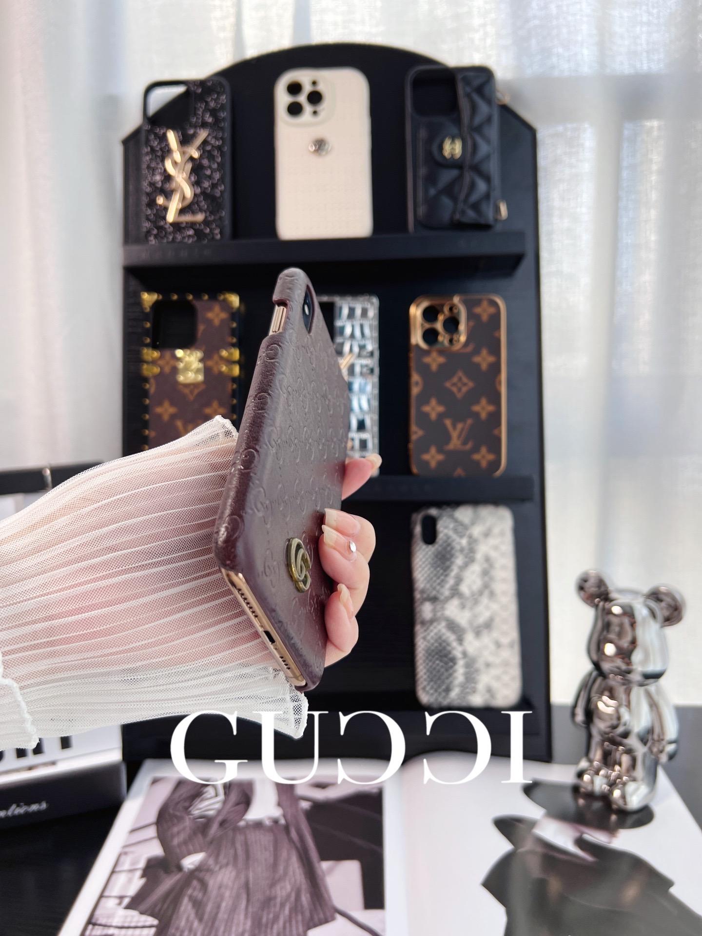 古馳皮質全包手機殼-ZUIHANG SHOP