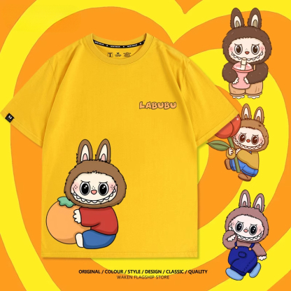 Labubu美式潮牌 印花短袖T恤-ZUIHANG SHOP