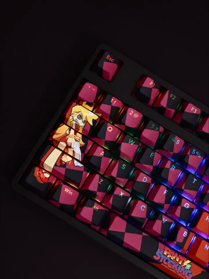 吊帶襪透光RGB108鍵標準配列衛星軸鍵帽