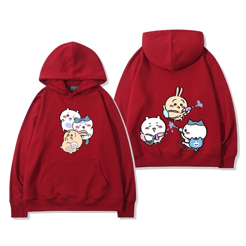 Chiikawa 2025秋冬新款 親子情侶男女連帽衛衣