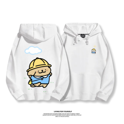 線條小狗 2025秋冬新款 親子情侶男女連帽衛衣