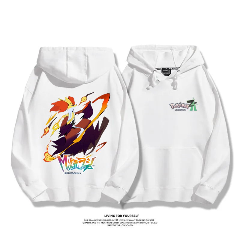 寶可夢傳說 Z-A 2025秋冬新款 親子情侶男女連帽衛衣