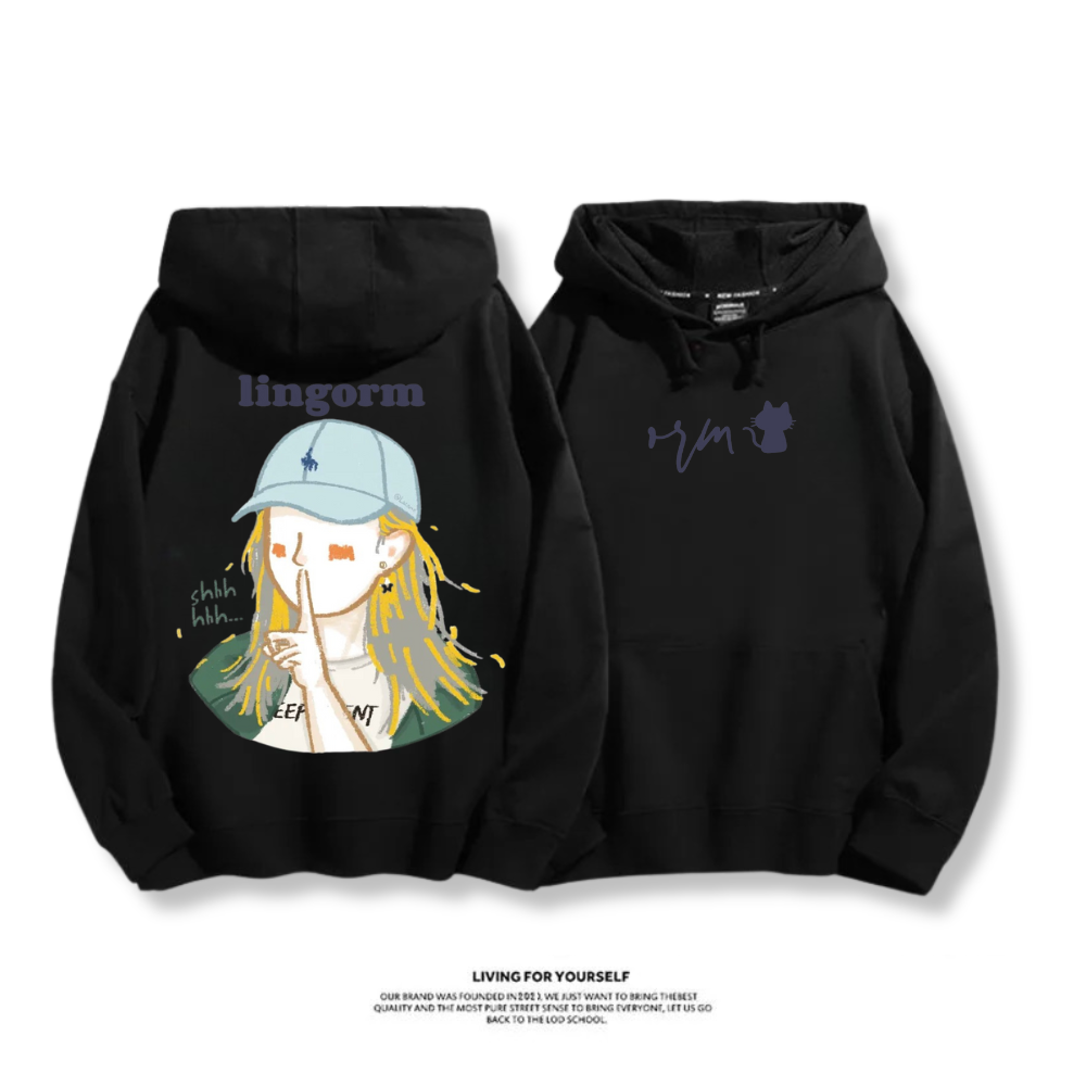 LINGORM 2025秋冬新款 親子情侶男女連帽衛衣
