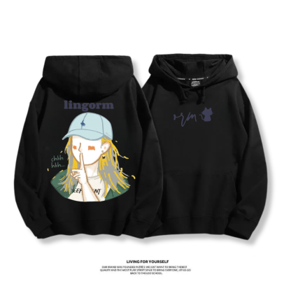 LINGORM 2025秋冬新款 親子情侶男女連帽衛衣