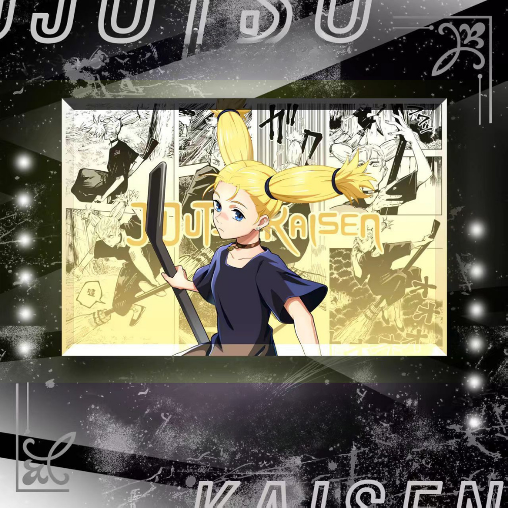 咒術迴戰透光水晶磚 附贈發光底座