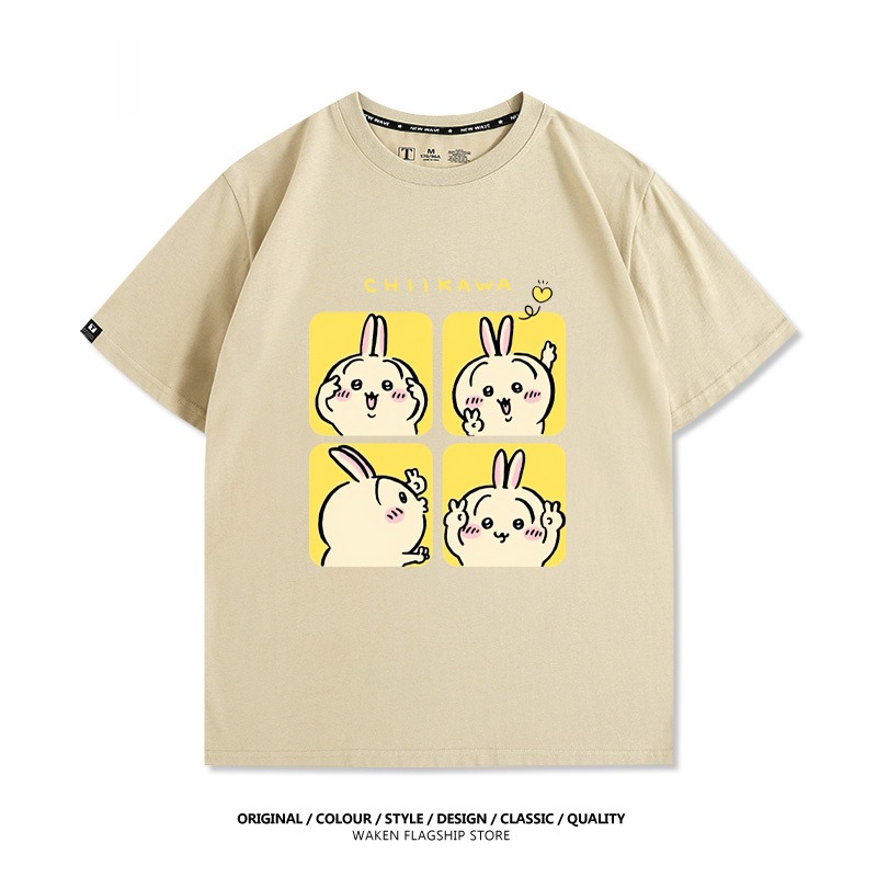 Chiikawa 2025親子情侶男女同款 印花短袖T恤