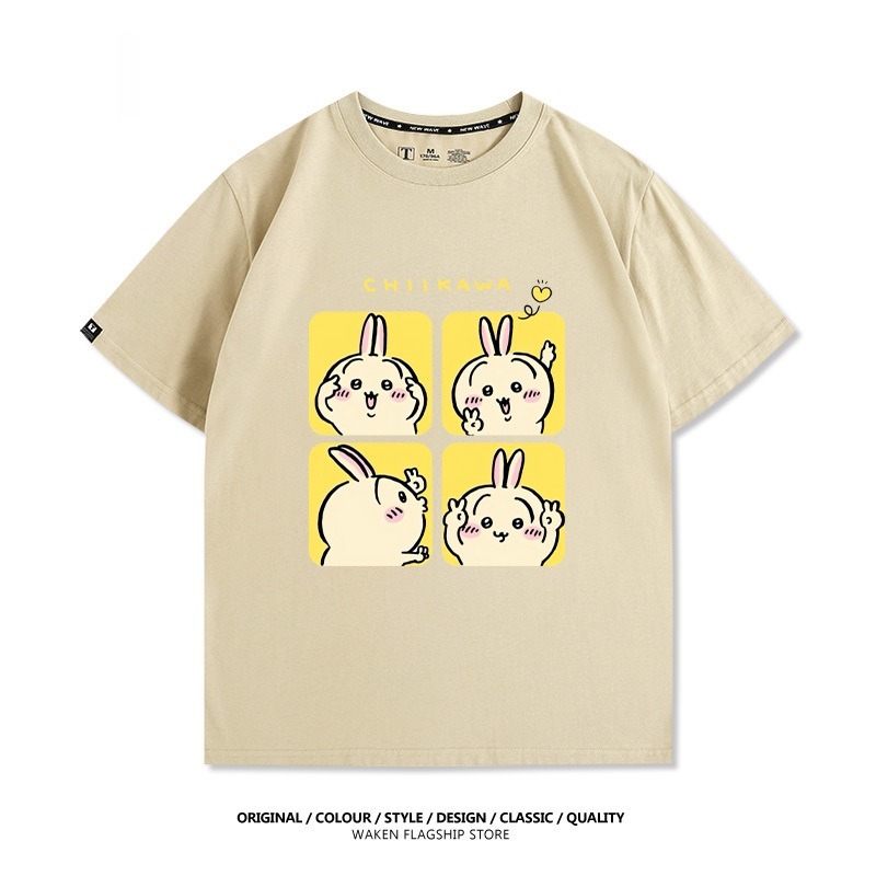 Chiikawa 2025親子情侶男女同款 印花短袖T恤