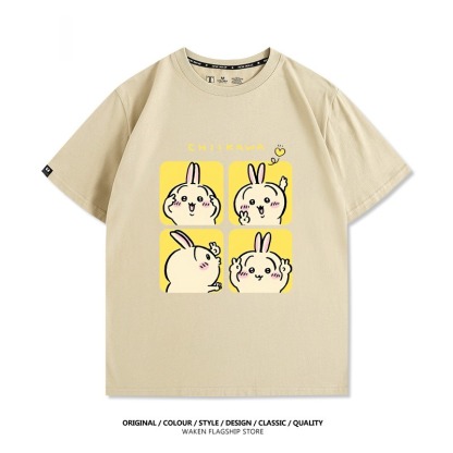 Chiikawa 2025親子情侶男女同款 印花短袖T恤