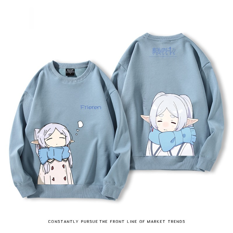 葬送的芙莉蓮 秋冬新款 親子情侶裝圓領長袖