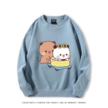 一二布布 秋冬新款 親子情侶裝圓領長袖