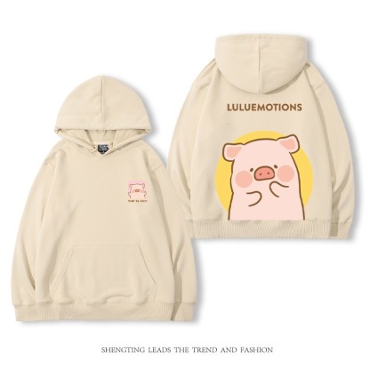 罐頭豬LULU 2025秋冬新款 親子情侶裝連帽衛衣