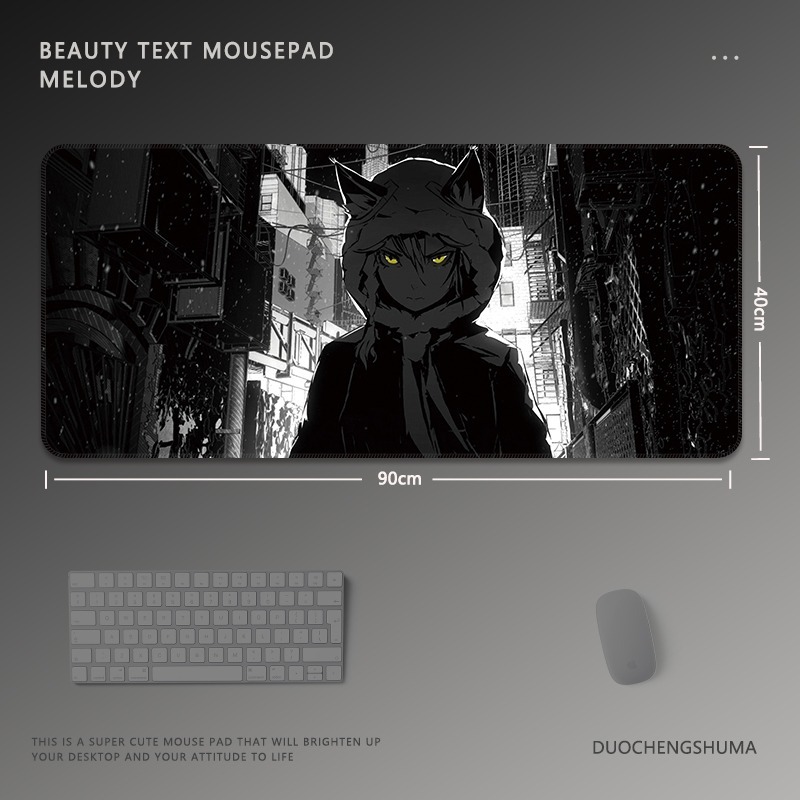 黑白動漫 主題桌墊 布質滑鼠墊-ZUIHANG SHOP