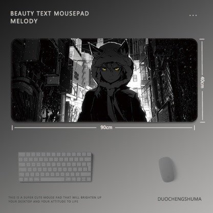 黑白動漫 主題桌墊 布質滑鼠墊-ZUIHANG SHOP
