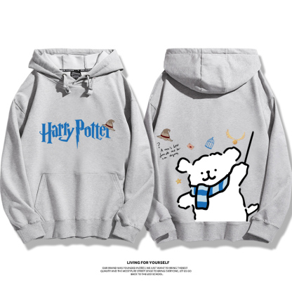 線條小狗 X 哈利波特聯名 親子情侶男女款連帽衛衣-ZUIHANG SHOP