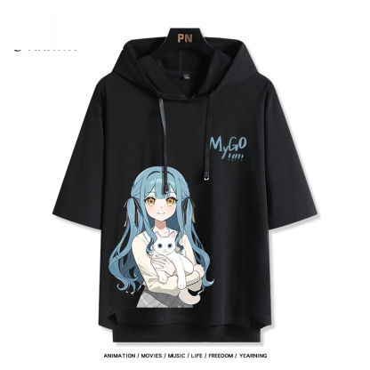 BanG Dream! It's MyGO新款 親子情侶男女款連帽短袖T恤-ZUIHANG SHOP