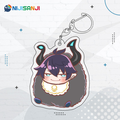 Luxiem彩虹社全員同人週邊 NIJISANJI EN 雙面夾層鑰匙扣掛件吧唧