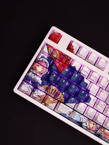 西行寺幽幽子透光RGB108鍵標準配列衛星軸鍵帽
