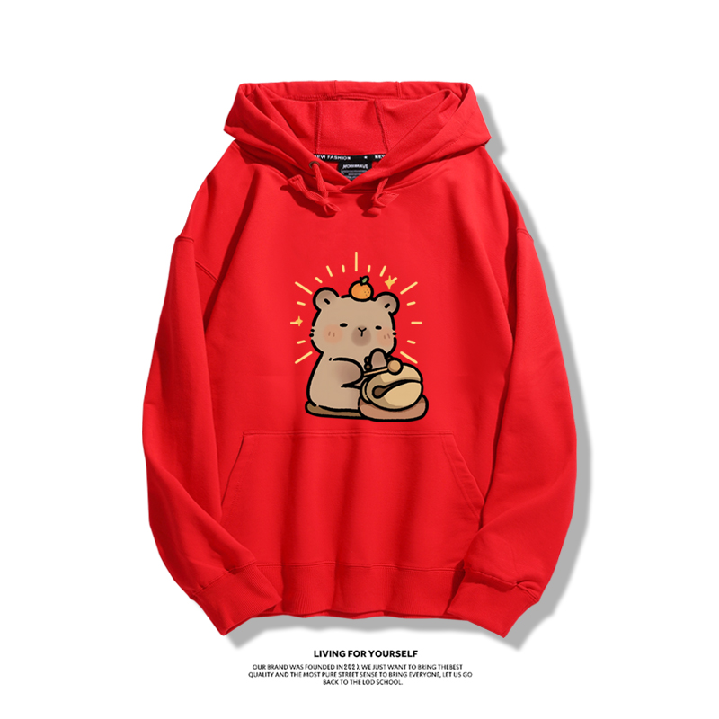 卡皮巴拉新款 親子情侶男女款連帽衛衣-ZUIHANG SHOP